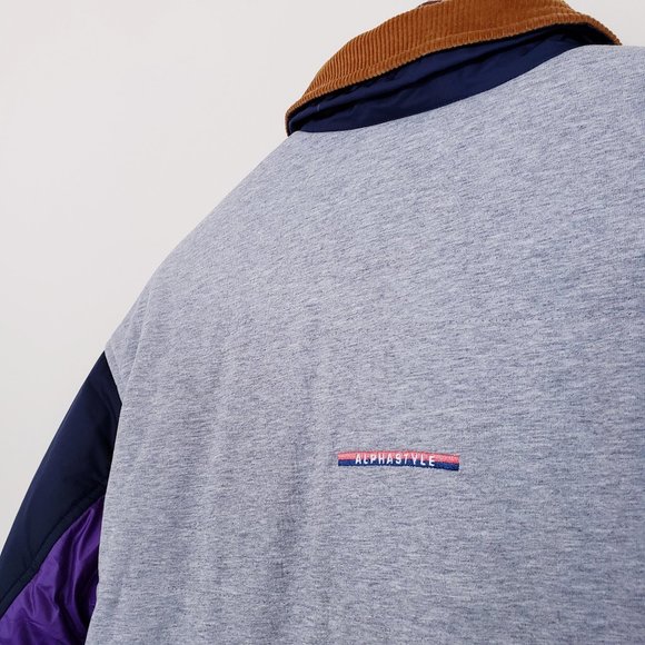 AlphaStyle Global Reversible Unisex Sherpa Coat - Picture 11 of 16